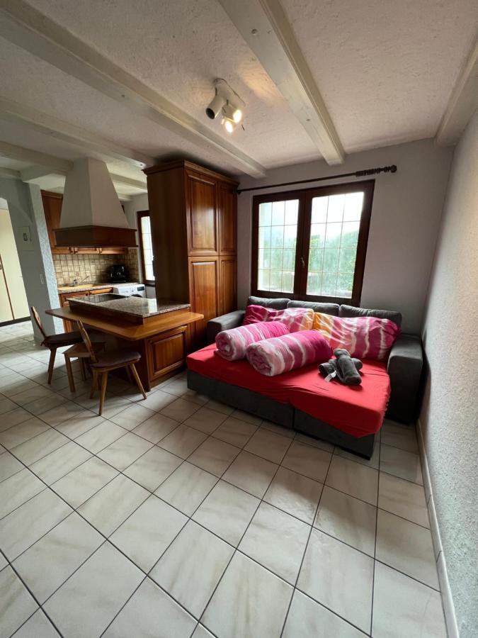 Tiny Apartment With Amazing View, Garden & Terras Schattdorf Exterior foto